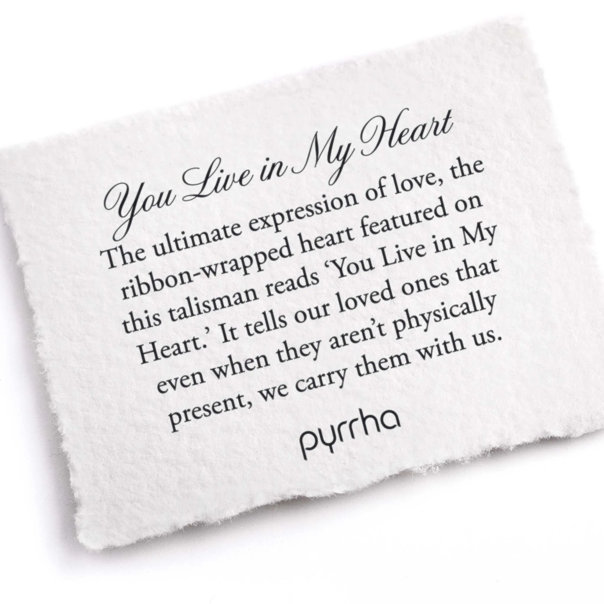 You Live In My Heart Talisman - Capri Blue